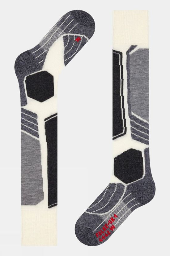 Falke Womens SK1 Comfort Ski Socks Off White