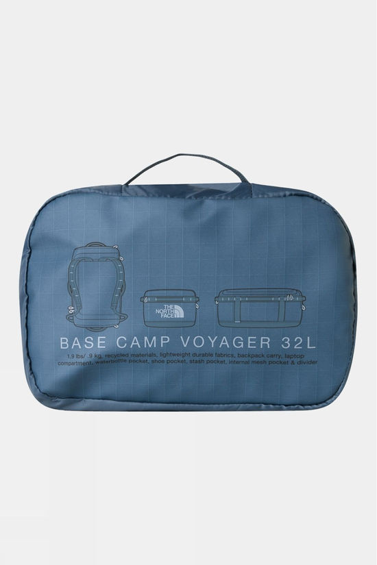 The North Face Base Camp Voyager Duffel Bag - 32L Granite Grey/Frost Grey