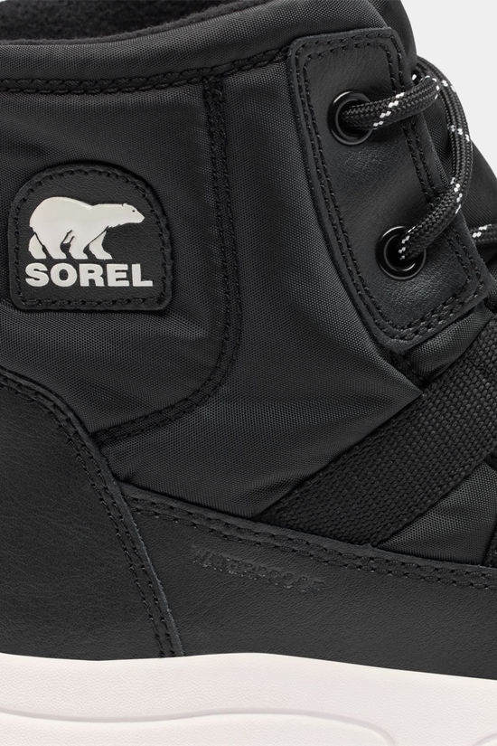 Sorel Youth Whitney III Waterproof Snow Boots Black/Sea Salt