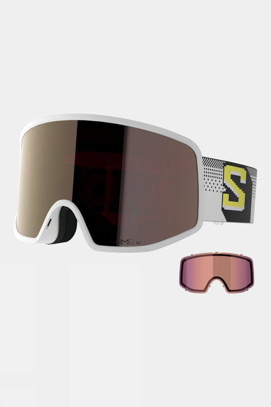 Salomon Sentry Pro Sigma Goggles + Extra Lens White Pixels/Sigma Gunmetal & Sigma Light Blue