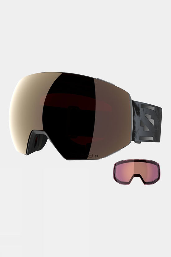 Salomon Radium Prime Sigma Goggles + Extra Lens Bk Tie/Gm