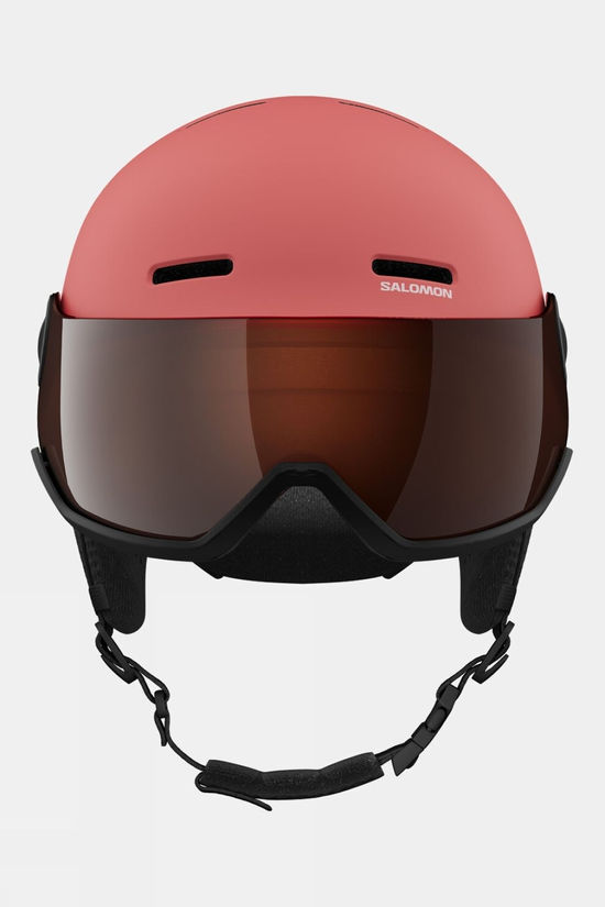 Salomon Kids Orka Visor Snow Helmet Sun K. Coral/Uni Fl