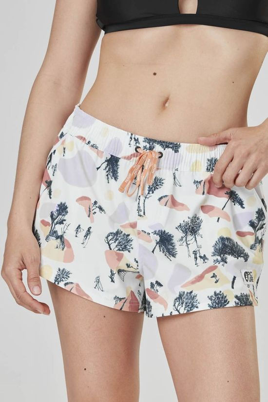 Picture Womens Napkey Board Shorts White/ Patterned
