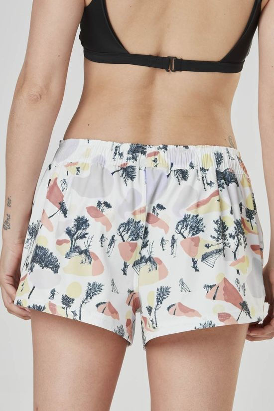 Picture Womens Napkey Board Shorts White/ Patterned