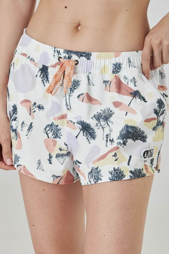 Picture Womens Napkey Board Shorts White/ Patterned