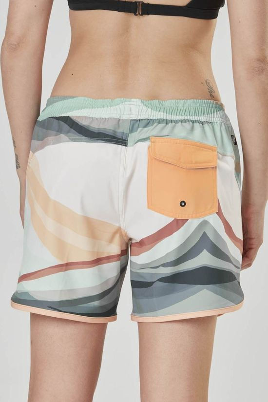 Picture Womens Demba Printed Board Shorts Off White/ Patterned