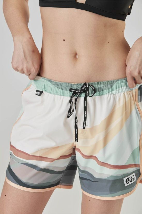 Picture Womens Demba Printed Board Shorts Off White/ Patterned