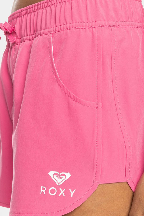 Roxy Womens Wave 2 Inch Beach Shorts Shocking Pink