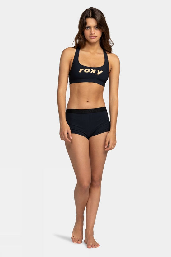 Roxy Womens Active Shorty Bikini Bottoms Anthracite