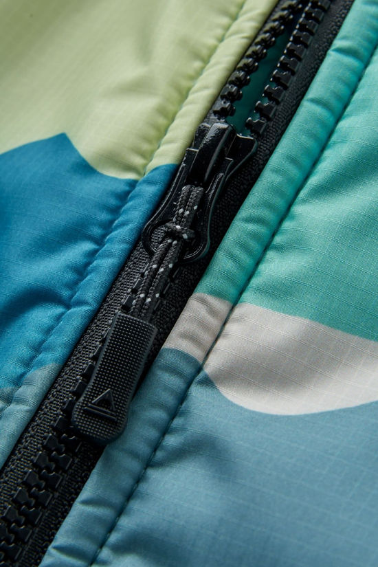 Passenger Unisex Waves Recycled Sherpa Lined Changing Robe Vista Patchwork Aqua