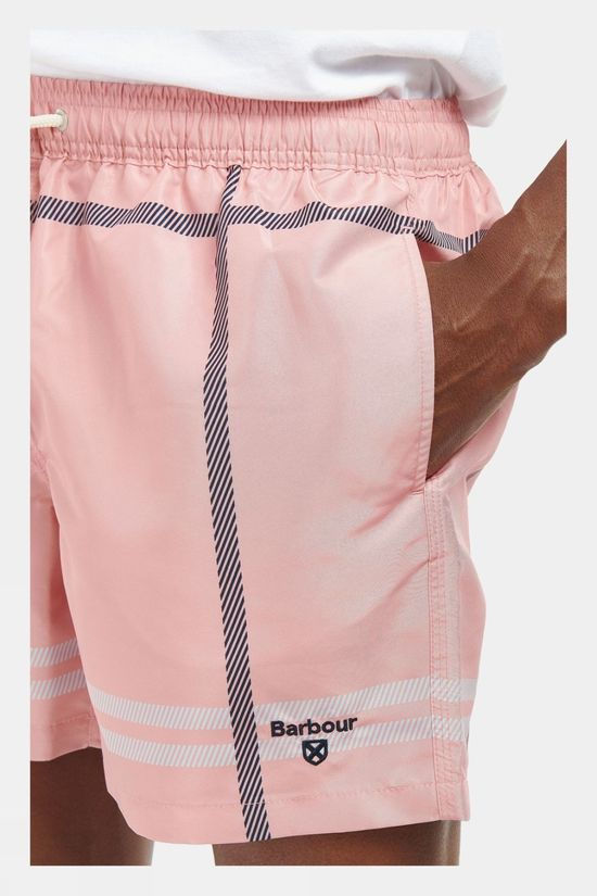Barbour Mens Blaine Swim Shorts Pink Salt