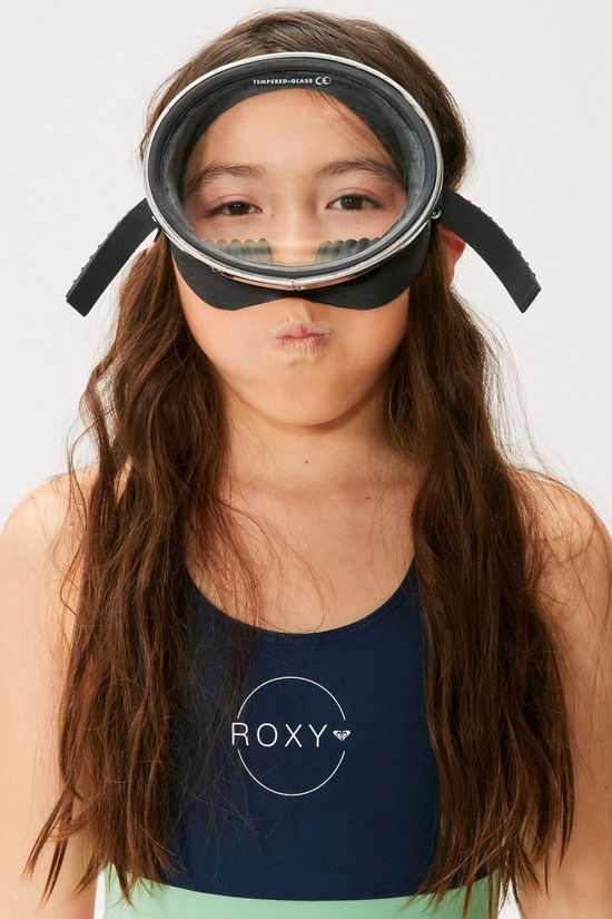 Roxy Girls Ilacabo Active One Piece Swimsuit Naval Academy