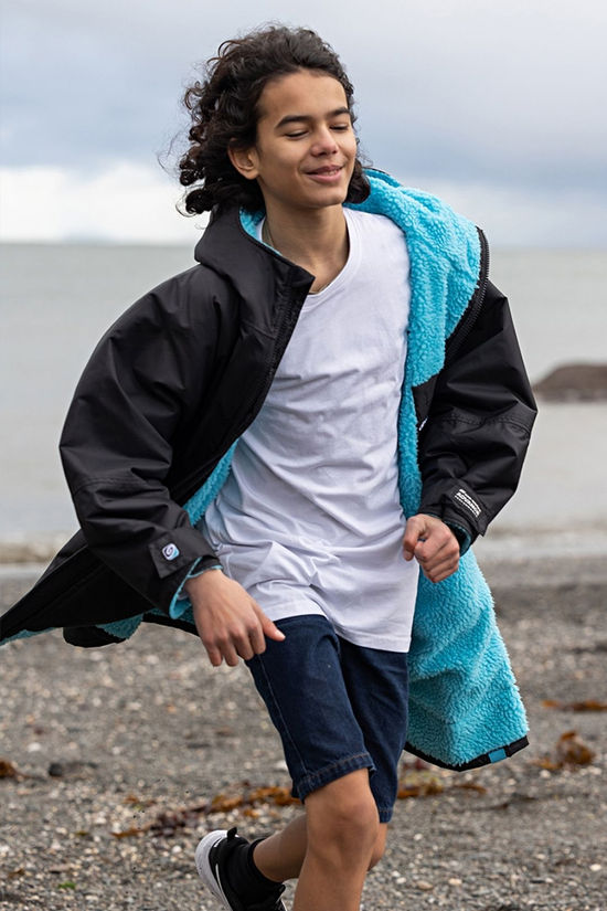 Dryrobe Kids Advance Changing Robe Black / Blue