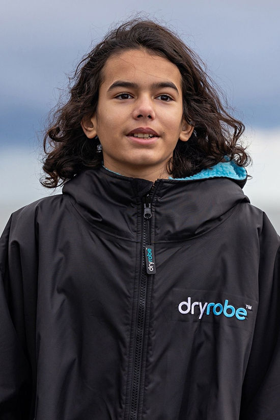 Dryrobe Kids Advance Changing Robe Black / Blue