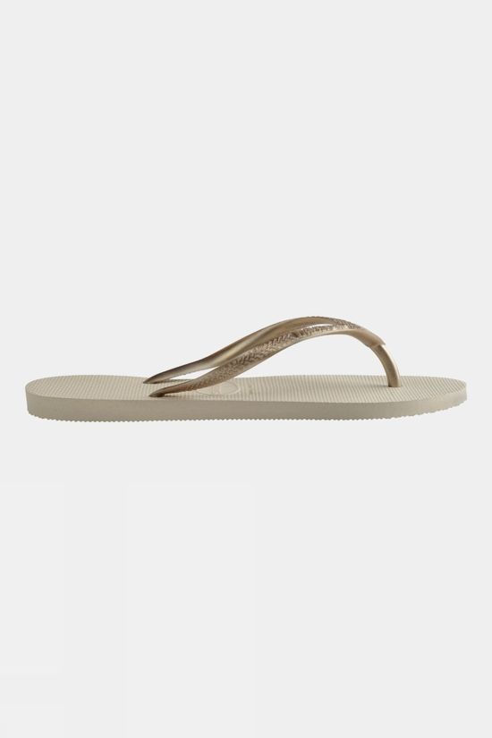 Havaianas Womens Slim Flip Flops Beige