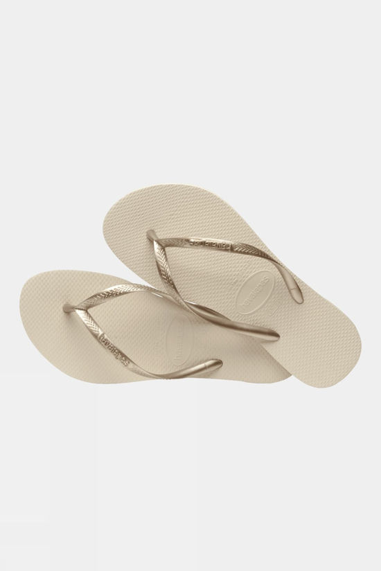 Havaianas Womens Slim Flip Flops Beige