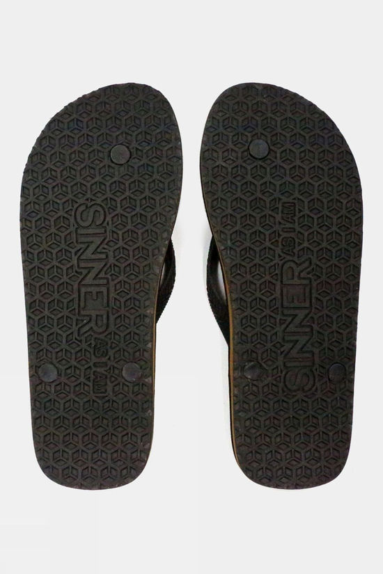 Sinner Mens Major Flip Flops Black