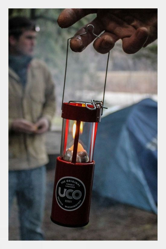 UCO 9 Hour Original Candle Lantern Red/Silver