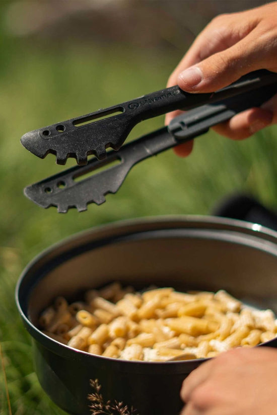 Lifeventure Ellipse Folding Utensil Set  Black