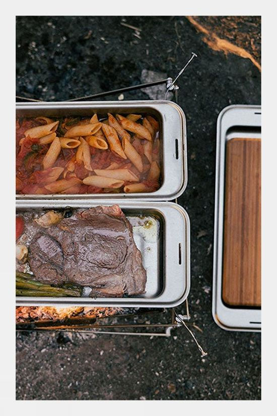 Wolf and Grizzly Cook Set Silver/Silver