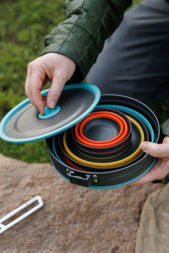 Sea to Summit Frontier Ultralight Collapsible One Pot Cook Set - 2 Person, 5 Piece No Colour/Mix
