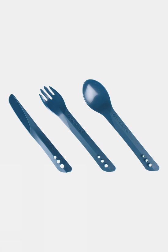 Lifeventure Ellipse Camping Cutlery Set  Navy