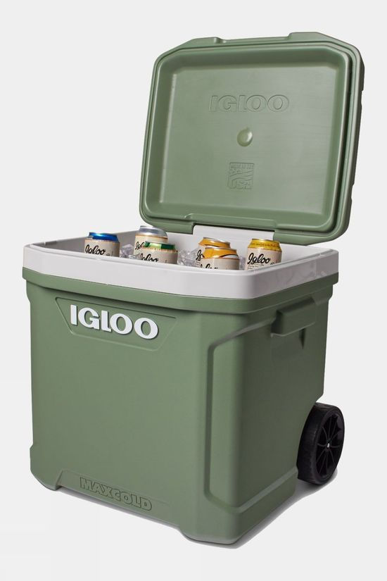 Igloo Ecocool Latitude 60 Roller Cool Box Vintage Green