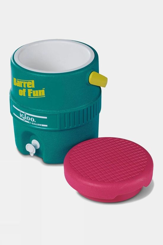 Igloo Retro Barrel of Fun 7.6L Jug Dark Jade/Bold Magenta