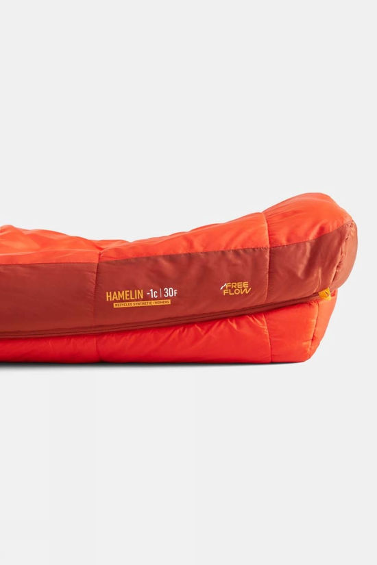 Sea to Summit Womens Hamelin -1ºC Synthetic Sleeping Bag - Regular Spicy Orange