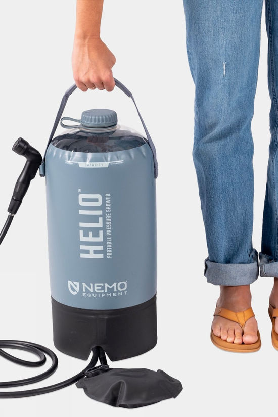 Nemo Helio Portable Pressure Camp Shower  Grey/Black