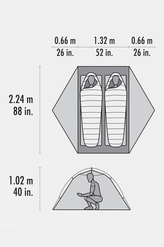 MSR Hubba Hubba LT Tent - 2P Green