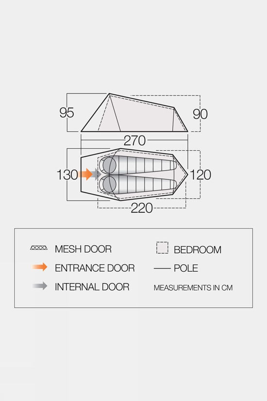 Vango Soul 200 Tent Deep Blue