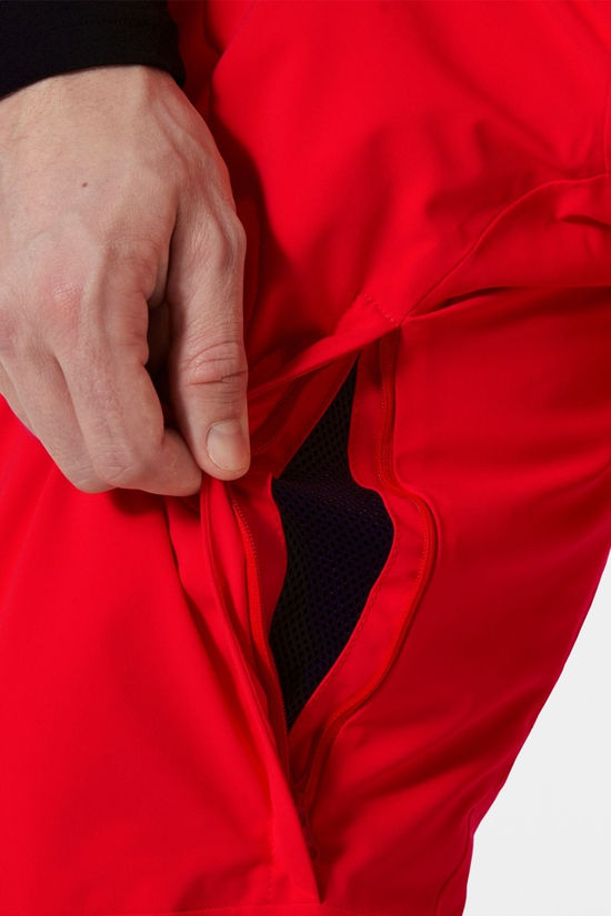 Helly Hansen Mens Rapid Insulated Ski Pants - Regular  Red