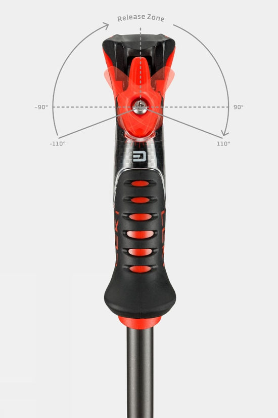 Leki Airfoil 3D Ski Poles (Pair) Black/Dark Anthracite/Bright Red