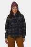 Ayacucho Womens Meadow Fleece Lined Shirt Navy Check