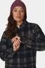 Ayacucho Womens Meadow Fleece Lined Shirt Navy Check