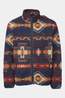 Ayacucho Mens Oakheart Full Zip Fleece Ebony Pattern