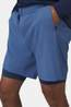 Ayacucho Mens Rio 2-In-1 Running Shorts Moonlight Blue