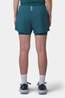 Ayacucho Womens Rio 2-In-1 Running Shorts Mediterranea