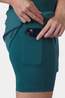 Ayacucho Womens Rio 2-In-1 Running Shorts Mediterranea