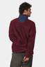 Ayacucho Mens Blackhorn Full Zip Fleece Oxblood/Navy