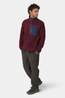 Ayacucho Mens Blackhorn Full Zip Fleece Oxblood/Navy