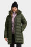 Didriksons Womens Tejla Parka Jacket Deep Green