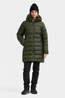 Didriksons Womens Tejla Parka Jacket Deep Green