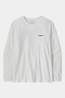 Patagonia Womens Long-Sleeved P-6 Logo Responsibili T-Shirt Fiber White