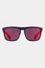 Sinner Unisex Thunder X Polarised Sunglasses Matt Dark Blue/Red Mirror