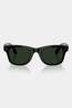 Ray-Ban Meta Wayfarer Sunglasses Shiny Black - Clear / Graphite Green Transitions
