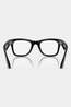 Ray-Ban Meta Wayfarer Sunglasses Shiny Black - Clear / Graphite Green Transitions