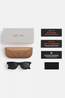 Ray-Ban Meta Wayfarer Sunglasses Shiny Black - Clear / Graphite Green Transitions
