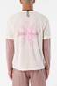 Salomon Mens Shakeout Core GFX T-Shirt Whisper White/Pink Frosting/Icy Pink
